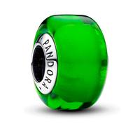Pandora Charm Mini de Cristal de Murano Azul Verde en Plata de Ley