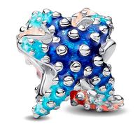 PANDORA Moments 793817C01 - Mini colgante de estrella de mar de plata de ley, compatible con Moments, 9,9x8,6x9,4 mm, Plata de ley, No es una piedra preciosa