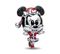 PANDORA Moments 794218C01 - Abalorio de Navidad de Minnie Mouse (plata de ley, compatible con Moments)