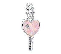 PANDORA Charms Colgante Corazón Llave Opalescente Plata 794427C01