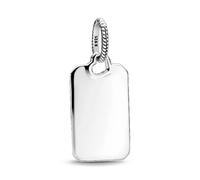 Collar Engravable Rectangle Sterling Silver Pendant 398611C00 Marca Pandora