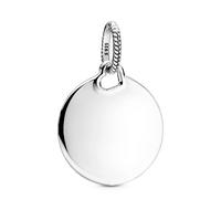 PANDORA Collar Engravable Round Sterling Silver Pendant 398610C00 Marca