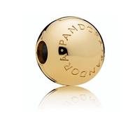 Pandora - Clip con Logo Chapado en Oro de 14 Quilates y Agarre de Silicona - Accessories - Mujer - Amarillo - ONE SIZE -