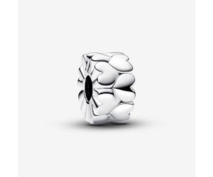 Pandora Clip Patrón Corazón en Plata de Ley