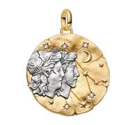 Pandora Charm Medallón Xl Zodiaco Géminis en Plata de Ley