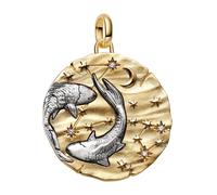 Pandora Charm Medallón Xl Zodiaco Piscis en Plata de Ley