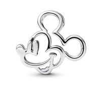 PANDORA Colgante de estrella fugaz brillante de plata de ley con aleación de metal chapado en oro de 14 quilates y circonitas, compatible Moments, tamaño: 10 x 11,6 x 11,2 mm, 762202C01