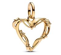 Pandora Colgante De Joyería Color Oro Corazón Con Alambre De Púas 762526C00