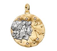 Pandora Charm Medallón Xl Zodiaco Géminis en Plata de Ley