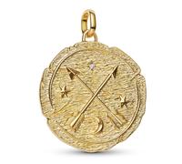 PANDORA Colgante Medallón Color Oro Flechas Cruzadas 764084C01