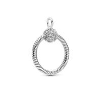 Pandora Colgante O Pandora Moments en plata de ley en Pavé 399097C01