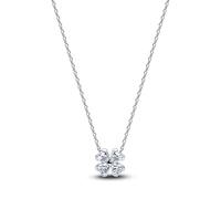 Pandora Collar Timeless 394502C01-45 Trébol de la suerte plata 925 con circonitas cúbicas 45 cm