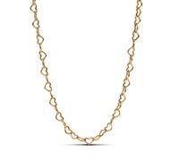 Pandora Collar con un recubrimiento en oro de 14k Corazones Unidos 363334C00 45
