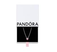 PANDORA Collar de circonita cúbica en plata de ley, con caja de regalo