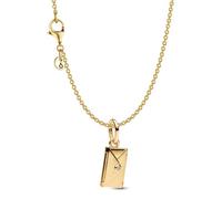 PANDORA Collar de mujer con colgante de carta de amor, color dorado, conjunto de regalo de moda, lote, símbolo del amor 21533