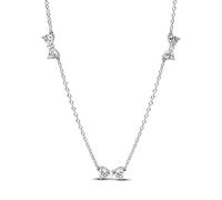 PANDORA Collar de plata de ley con circonitas cúbicas, tamaño: 40 cm, 394231C01-40