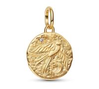 PANDORA Collar Medallón Colgante Color Dorado Golondrina 764082C01