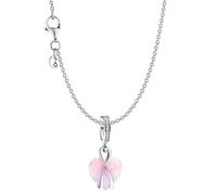 PANDORA Collar para mujer con corazón opalescente, conjunto de regalo de plata con colgante 68303