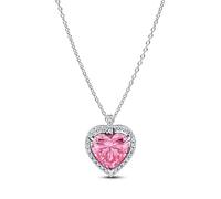 PANDORA Collar Timeless 394414C01-45 corazón rosa