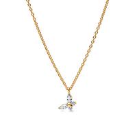 Pandora Collar Timeless 364267C01-45 colgante mariposa bañado en oro de 14k y circonia 45 cm