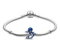 PANDORA Conjunto de inicio de pulsera de plata para mujer, pulpo azul 31020, Lote,