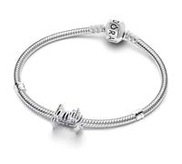 PANDORA Conjunto de joyas para mujer: pulsera con charm family (familia), plata 925, joya atemporal para mujer, accesorio de moda 21106 20 cm