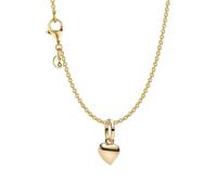PANDORA Conjunto de joyería para mujer: lote collar con mini colgante de corazón, color dorado, regalo romántico para novia o esposa 21208