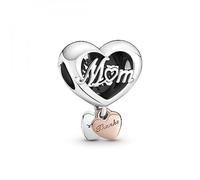 Pandora Dankeschön Mum Herz Charm 789372C00 Colgante
