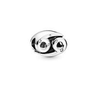 Pandora Dije con diseño del signo Cáncer en plata de ley con circonitas cúbicas transparentes