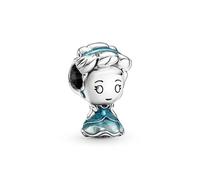 Pandora Disney Dije con diseño de Cenicienta en plata de ley con esmalte transparente azul mosaico