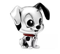 Pandora Disney Dije con diseño de Patch en plata de ley con esmalte negro y rojo