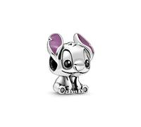 Pandora Disney Dije con diseño de Stitch en plata con esmalte negro y morado
