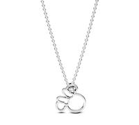 PANDORA Disney Minnie Maus Silhouette Collier-Halskette 393187C01-45 Cadena de Cuello para Mujeres