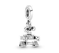 Pandora Disney Pixar Colgante con diseño de Wall-E en plata de ley con purpurina y esmalte rojo y negro