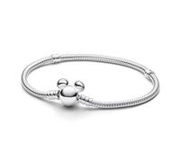 Pandora Pulsera Moments Cadena de Serpiente Con Cierre Mickey Mouse de Disney | 16 cm