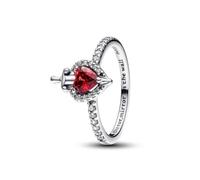 PANDORA Disney Villains Evil Queen Anillo 193422C01, Plata de ley, Cristal.