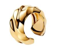 PANDORA Essence 263872C00 - Pendientes de aro de plata de ley chapada en oro de 14 quilates