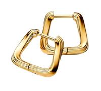 Pandora Essence 263875C00 - Pendientes de aro de plata de ley chapada en oro de 14 quilates