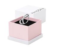 Pendientes de botón Pandora 293209C01 rosa blanca
