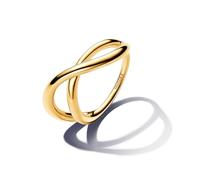 Pandora Moments Dije chapado en oro de 14 quilates con circonitas cúbicas transparentes