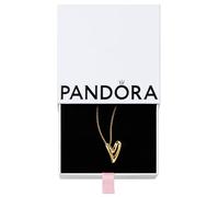 PANDORA Essence Aretes a presión estilo cuff chapados en oro de 14 quilates