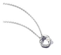 Pandora Essence Colección de plata de ley con perlas blancas cultivadas de agua dulce tratada, talla 45