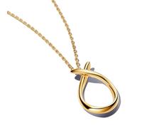 PANDORA Essence Collares chapados en oro de 14 quilates, talla 50