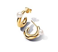 PANDORA Essence Anillo con diseño ondeado, talla 58