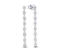 Pandora Timeless Pendientes colgantes de plata de ley con circonitas cúbicas transparentes