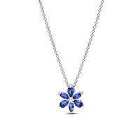 Pandora Collar Herbario 392387C02-45 con colgante azul y circonitas cúbicas 45 cm