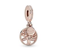 Pandora Charm Colgante Corazones Madre E Hija con Circonitas Cúbicas en Plata de Ley