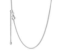 Pandora Collar Icons de plata de ley con cierre deslizante 60