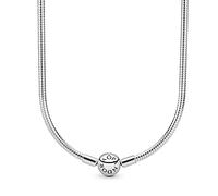 Pandora Icons Collar de plata con cierre redondo, 42