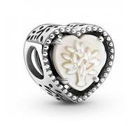 PANDORA Charm 799413C01 corazón y árbol familia